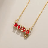 Love Necklace with Austrian Crystal - Party Jewelery for Women