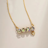 Love Necklace with Austrian Crystal - Party Jewelery for Women