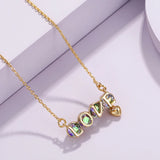 Love Necklace with Austrian Crystal - Party Jewelery for Women
