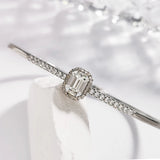 Crystal Square Bangle for Women - Elegant Jewelry Gift