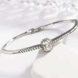 Crystal Square Bangle for Women - Elegant Jewelry Gift