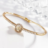 Crystal Square Bangle for Women - Elegant Jewelry Gift