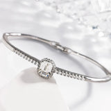 Crystal Square Bangle for Women - Elegant Jewelry Gift