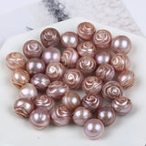 11-12/12-13mm Carved Rose Flower Freshwater Pearl Bead
