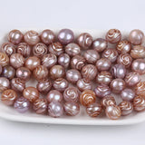 11-12/12-13mm Carved Rose Flower Freshwater Pearl Bead