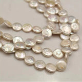 10Pcs Round Baroque Natural Freshwater Pearl Earring Beads