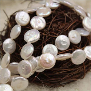 10Pcs Round Baroque Natural Freshwater Pearl Earring Beads
