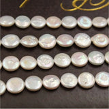 10Pcs Round Baroque Natural Freshwater Pearl Earring Beads