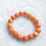 11-12MM Emerald Faceted Bracelet Green Orange Purple Bead Hand Row Gemstone