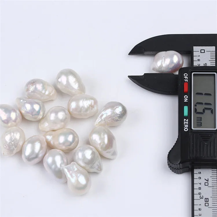 11-12mm AA Natural Baroque Pearl Loose Beads for Jewelry Making