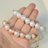 Baroque Pearl Necklace 18 K Classic Party