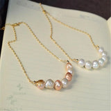 Baroque Pearl Necklace 18 K Classic Party
