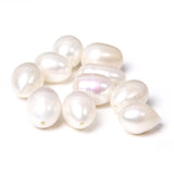 11-12mm Half Drilled Natural Pearl Beads For Jewelry Making Earrings