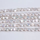 11-12mm Coin Shape Pearl Strand Freshwater Pearl