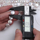 11-12mm Coin Shape Pearl Strand Freshwater Pearl