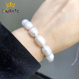 11-12mm Freshwater Pearl Beads Oval Shape Spacer Beads 15''
