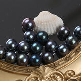 11-12mm Peacock Green Pearls Beads for Earring Making