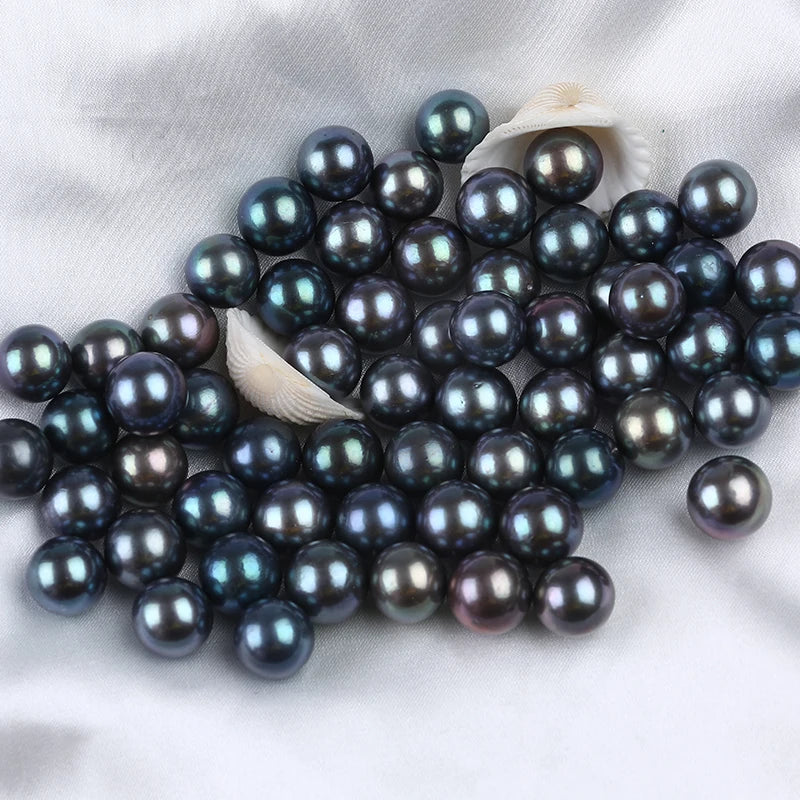 11-12mm Peacock Green Pearls Beads for Earring Making