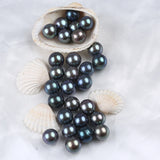 11-12mm Peacock Green Pearls Beads for Earring Making