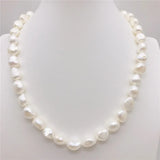 Baroque Freshwater Pearl Necklace with 925 Sterling Silver Clasp