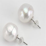 Baroque Pearl Earrings 18k Ear Stud Real Delicate AAAA Jewelry