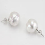 Baroque Pearl Earrings 18k Ear Stud Real Delicate AAAA Jewelry