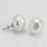 Baroque Pearl Earrings 18k Ear Stud Real Delicate AAAA Jewelry