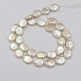 11-13MM 10Pcs Natural Baroque Oval Freshwater Pearl Beads Charms Jewelry