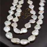 11*13MM 10Pcs Water Drop Baroque Natural Freshwater Pearl Strand