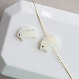 Natural Pearl Shell Sheep Animal Beads 20Pcs