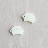 Natural Pearl Shell Sheep Animal Beads 20Pcs