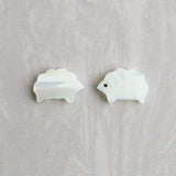 Natural Pearl Shell Sheep Animal Beads 20Pcs