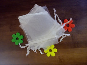 50pcs Organza Bag Drawstring Jewelry Gift Candy Pouch Yarn Bag