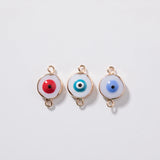 Devil's Eye Natural Shell KC Alloy Jewelry Pendants Charms