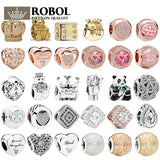 925 Sterling Silver Rose Crystal Pendant for Women's High-end Jewelry