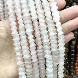 11*20MM Agates Jades Loose Spacer Beads For Jewelry Making