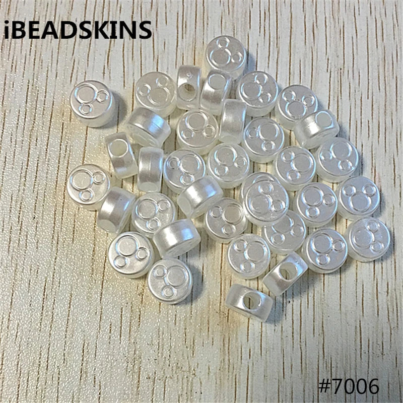 800pcs 11.5mm Acrylic Pearl Flat Beads for Jewelry DIY
