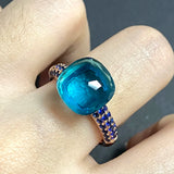 Big Stone Natural Crystal Candy Zircon Ring For Women