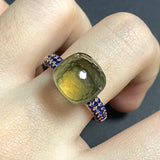Big Stone Natural Crystal Candy Zircon Ring For Women