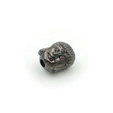 11*8*6mm Micro Pave Red CZ Buddha Head Beads - DIY Bracelets Necklaces Jewelry