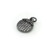 Micro Pave Clear CZ Litchi Charm for Bracelets or Necklaces
