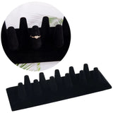 Velvet Finger Ring Display Stand Jewelry Holder Organizer