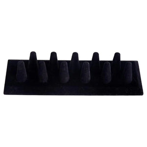 Velvet Finger Ring Display Stand Jewelry Holder Organizer