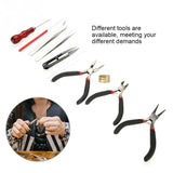 11-Pcs DIY Jewelry Tool Set Pliers Tweezers Ring Crochet Needle Kit Accessories