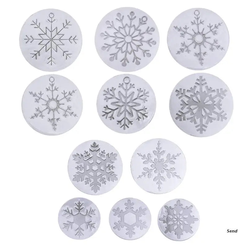Snowflake Ornaments Epoxy Resin Mold DIY Crafts Home Decor