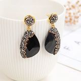 Geometric Drop Earrings Rhinestone Dangle Wedding Jewelry
