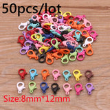 Alloy Split Jump Rings Lobster Clasp Eyelets Keychain Rings DIY Jewelry Making
