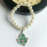Elastic Sorority Sisterhood Pearl Bracelet