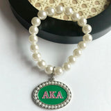 Elastic Sorority Sisterhood Pearl Bracelet