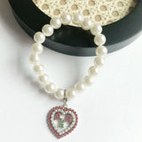 Elastic Sorority Sisterhood Pearl Bracelet